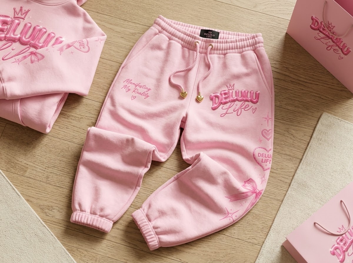 DELULU LIFE PREMIUM PINK PUFF FALL ‘26 DROP SET💕