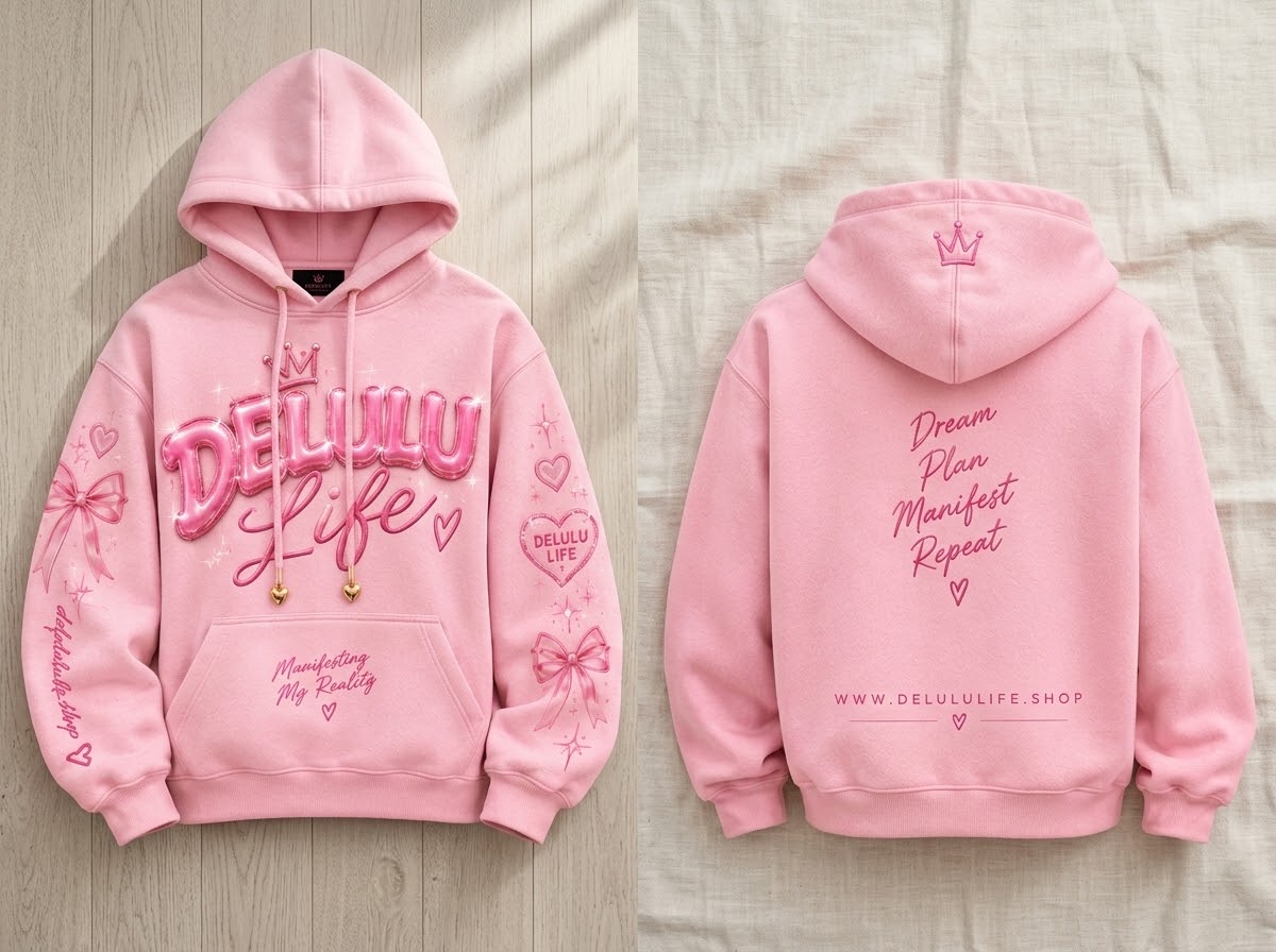 DELULU LIFE PREMIUM PINK PUFF FALL ‘26 DROP SET💕