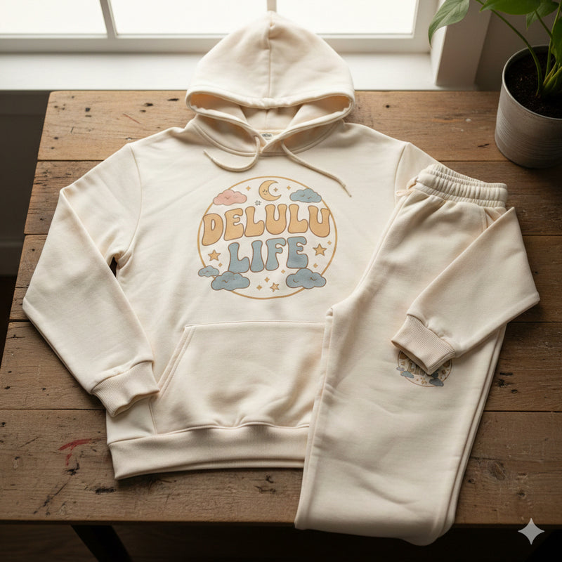 Delulu Life stars cream set